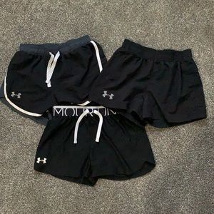 Girls Under Armour Shorts Three Pack